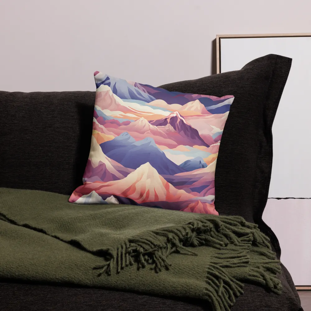 Ethereal Mountain Symphony | Pillow Case | 18″×18″