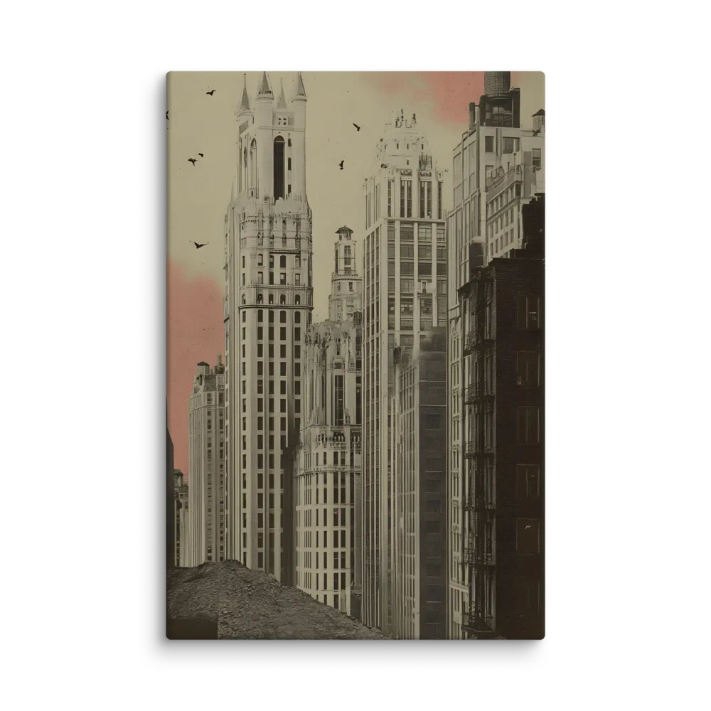 Echoes of a Forgotten Skyline | Canvas | 32″×48″