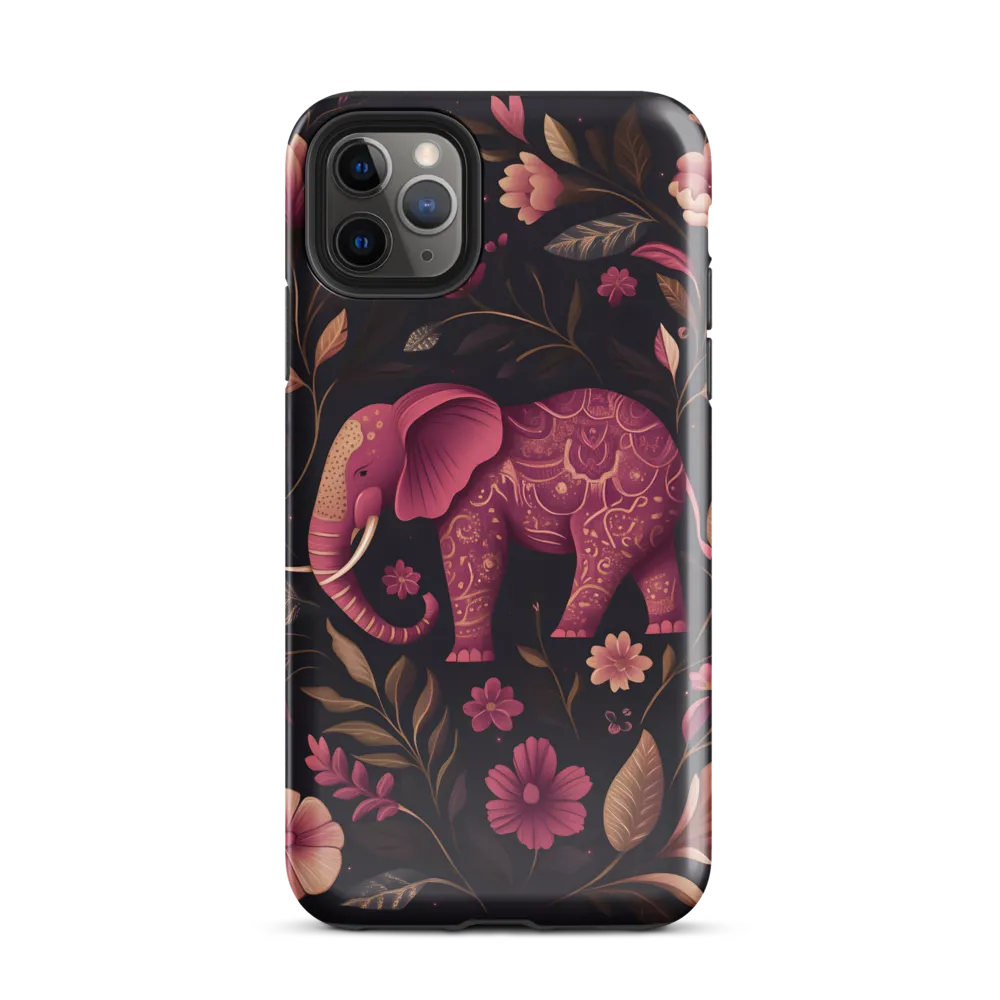 Elegance in Bloom: The Enchanted Elephant | Phone Case |  11 Pro Max | Tough Case | Glossy