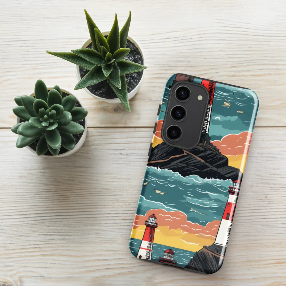 Lighthouses in a Whimsical Ocean