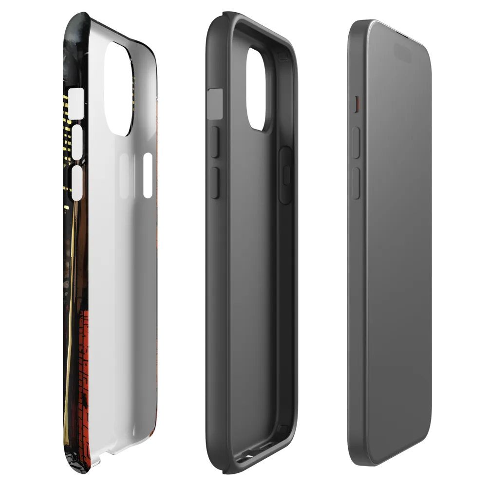 Nocturnal Cityscape: The Hidden Alley | Phone Case |  15 Plus | Tough Case | Matte