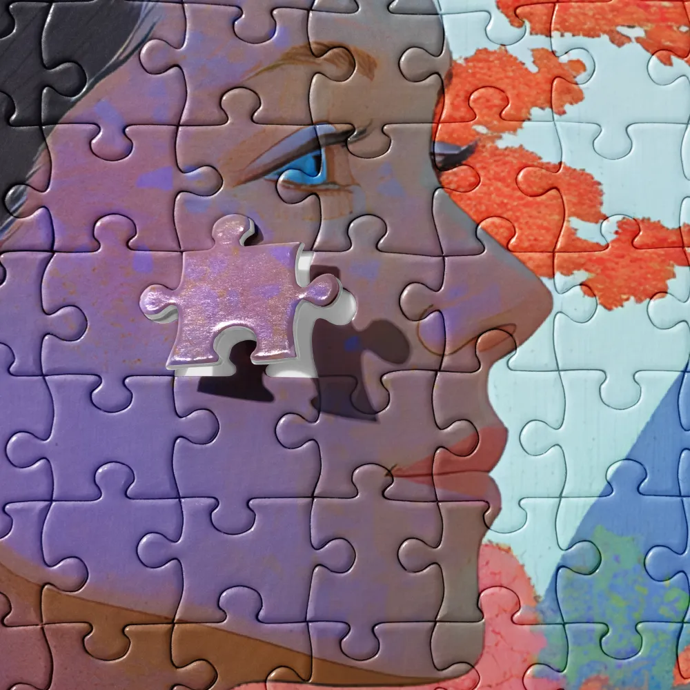 Harmony in Color: A Portrait of Serenity | Jigsaw Puzzle | 252/520 pieces