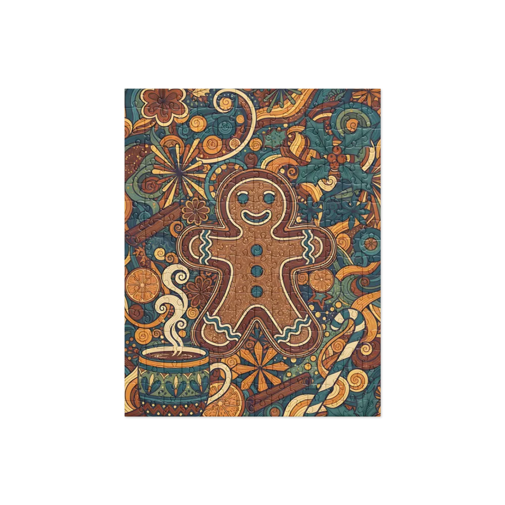 Gingerbread Cookie Pattern 
 Jigsaw Puzzle