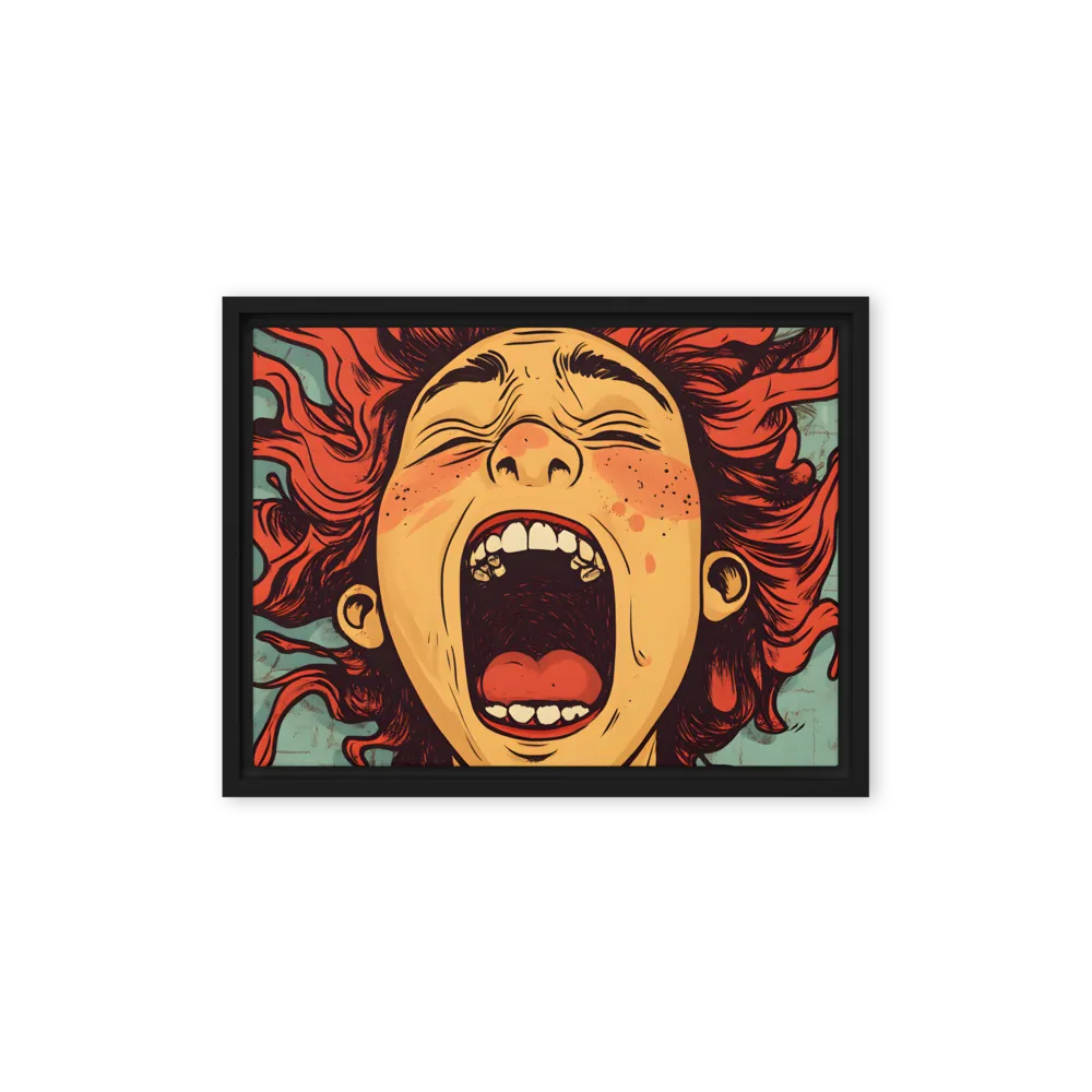 Fury Unleashed | Canvas with Black Frame | 12″×16″