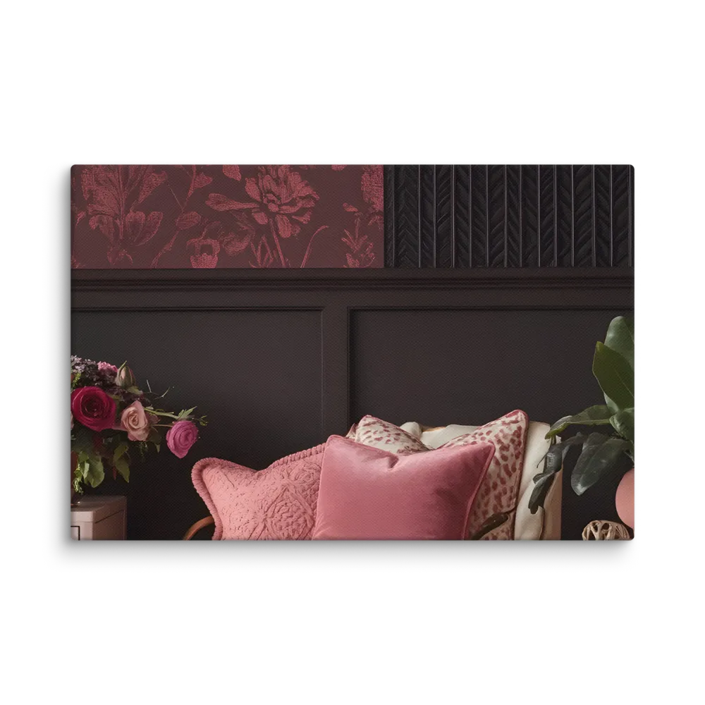 Elegance in Contrast: A Modern Interior Design | Canvas | 12″×18″