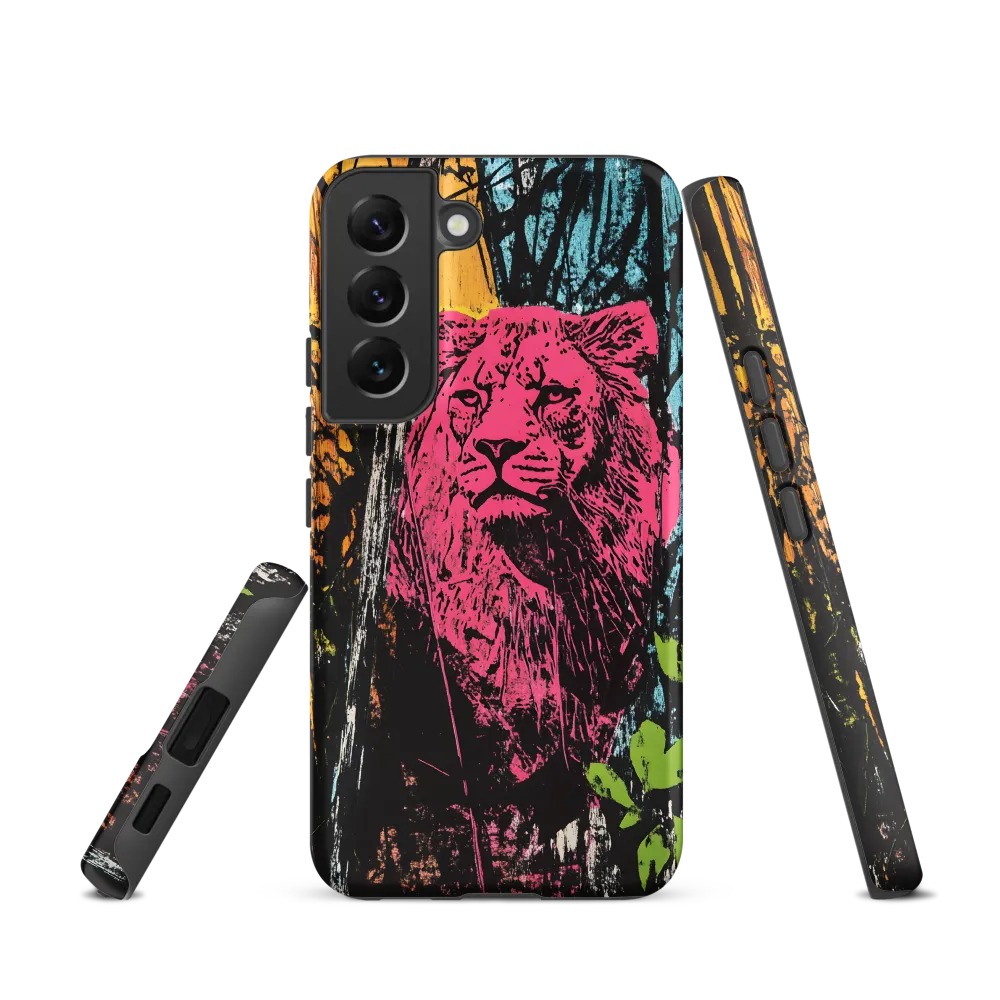Fierce Vibrance: The Pink Lion