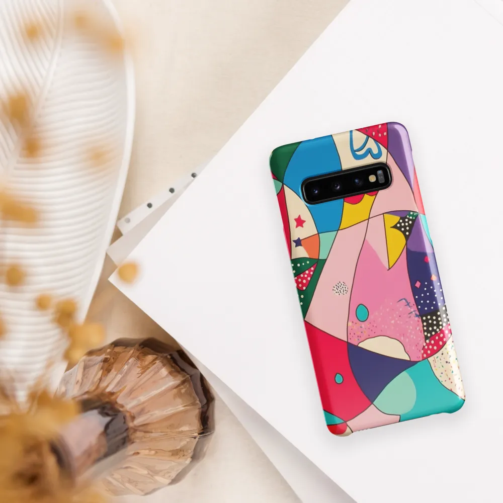 Playful Geometry in Color | Phone Case |  S10 | Snap Case | Glossy