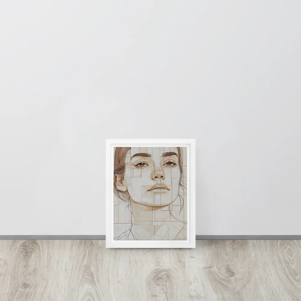 Geometric Serenity: A Minimalist Portrait
