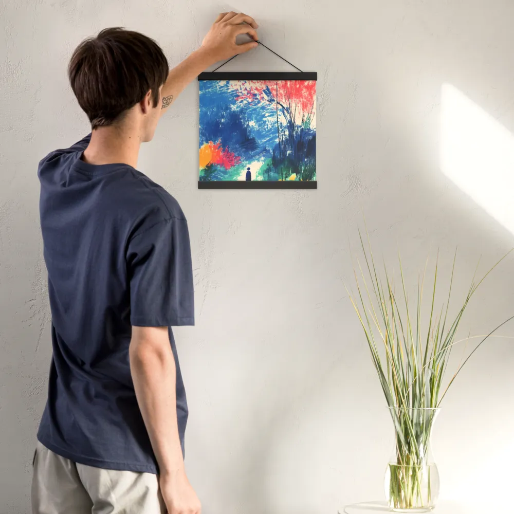 Whispers of Tranquility | Poster With Black Wood Hanger | 12″×12″