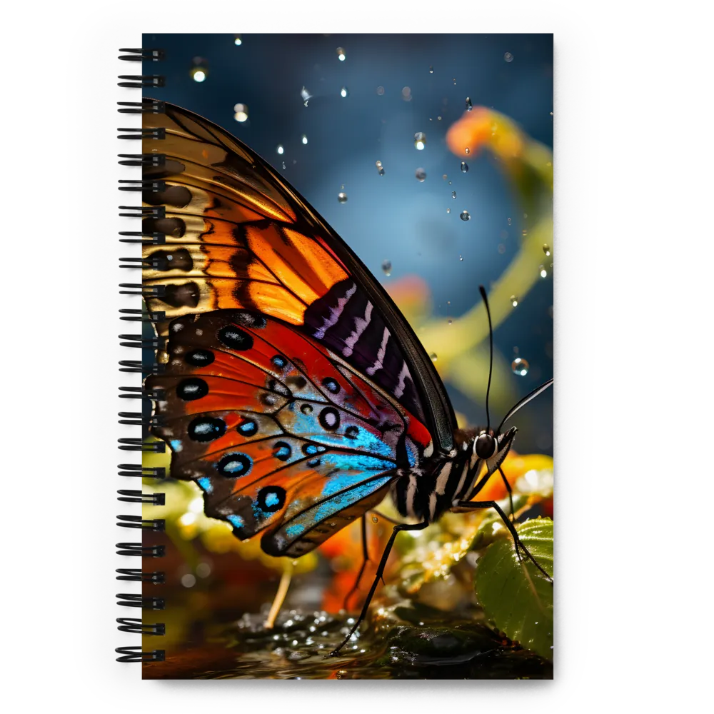 Dance of Colors: The Butterfly's Elegance | Spiral Notebook