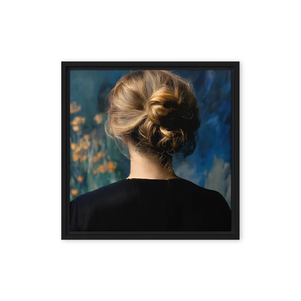 Whispers of Tranquility | Canvas with Black Frame | 16″×16″