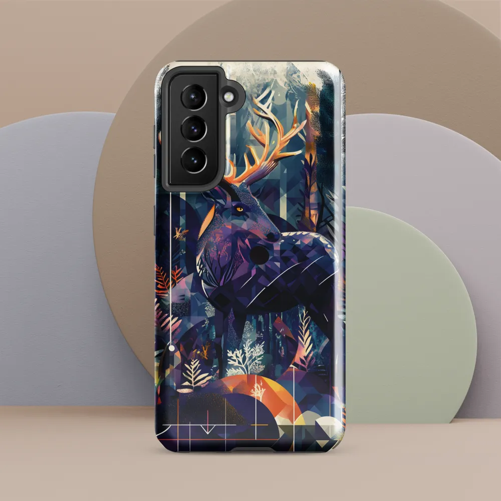 Majestic Serenity: A Geometric Forest Encounter