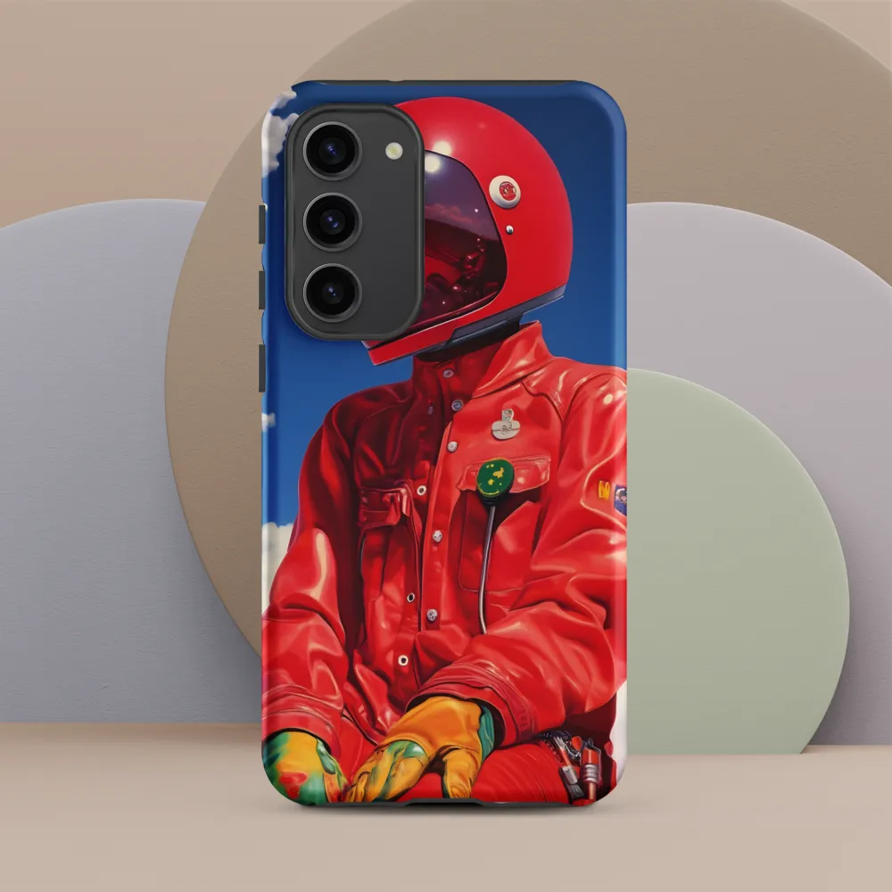 Astronaut in Crimson