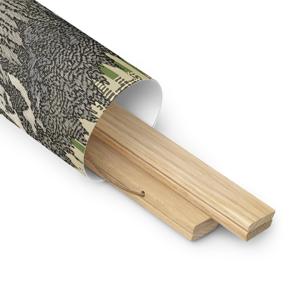 Reflections of the Forest | Poster With Oak Wood Hanger | 10″×10″