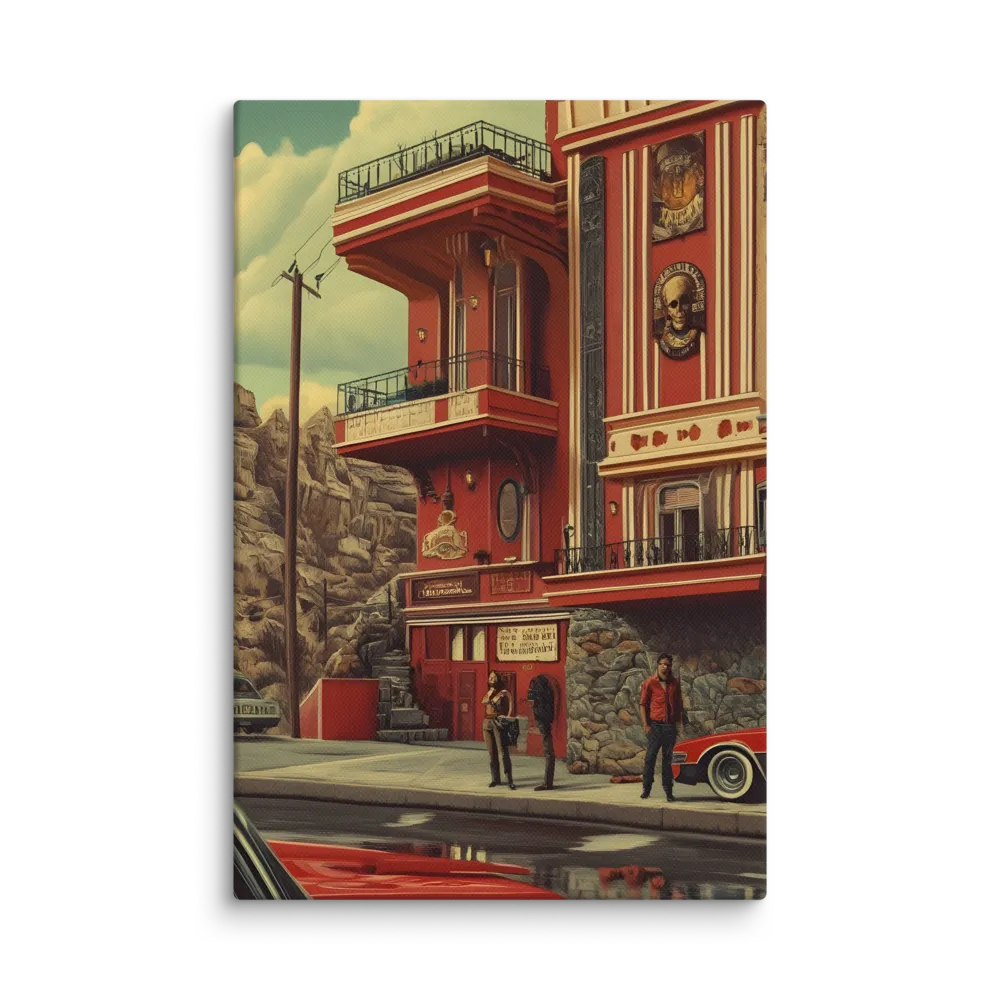 Retro Urban Dreamscape | Canvas | 8″×12″