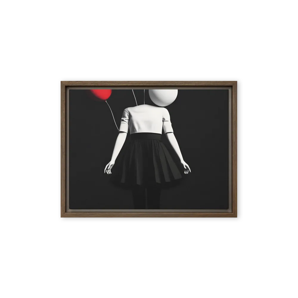 Suspended in Mystery | Canvas with Brown Frame | 12″×16″