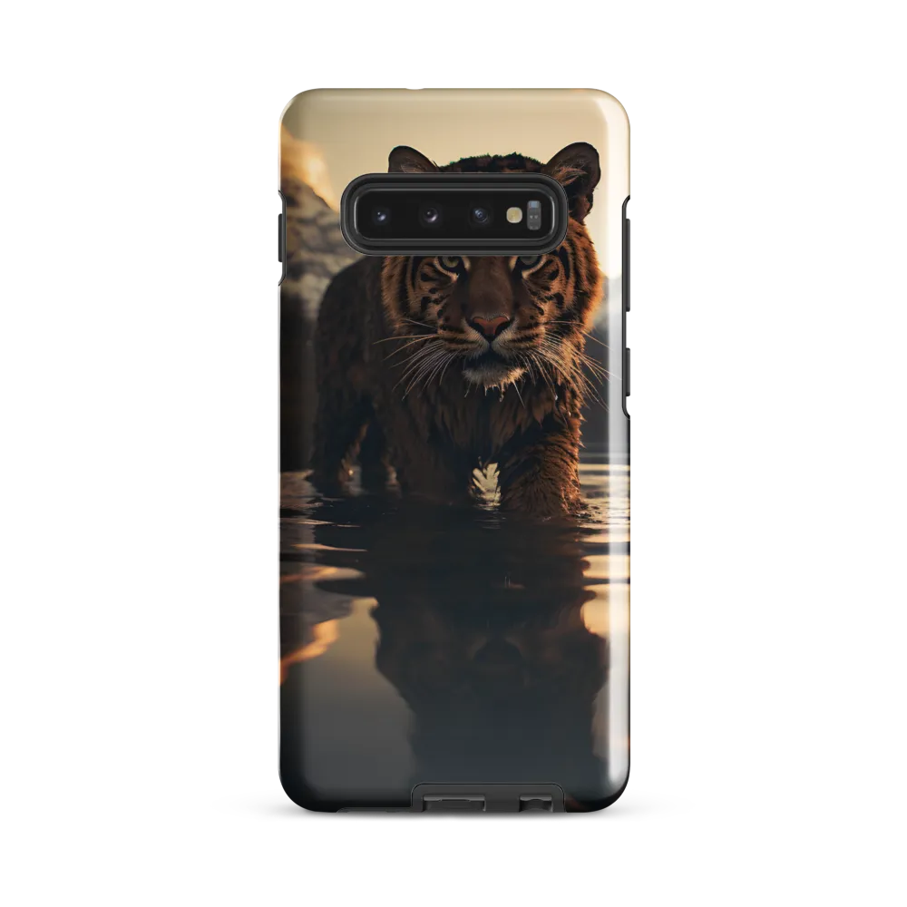 Majestic Reflection: The Tiger's Domain | Phone Case |  S10 Plus | Tough Case | Glossy