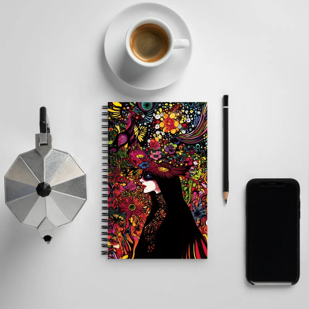 Mystical Flora: A Psychedelic Dream | Spiral Notebook