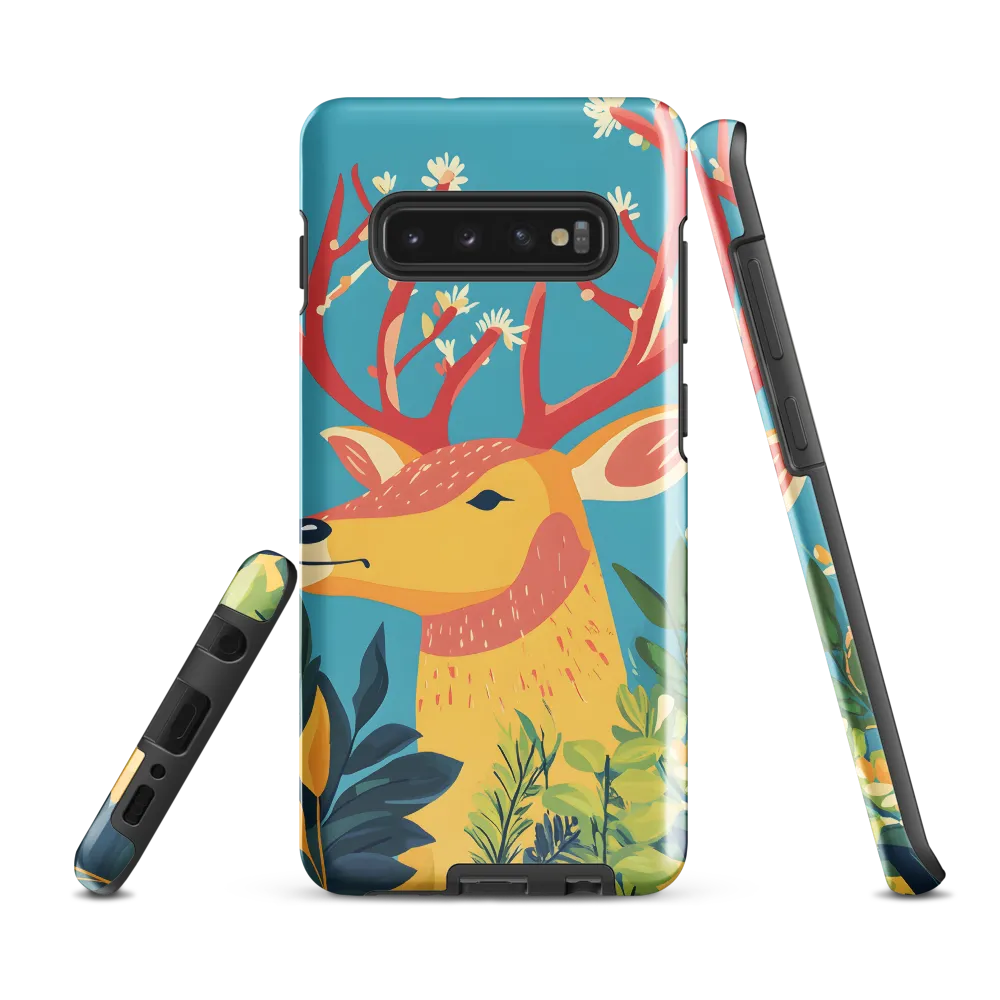 Whimsical Deer amidst Nature | Phone Case |  S10 Plus | Tough Case | Glossy