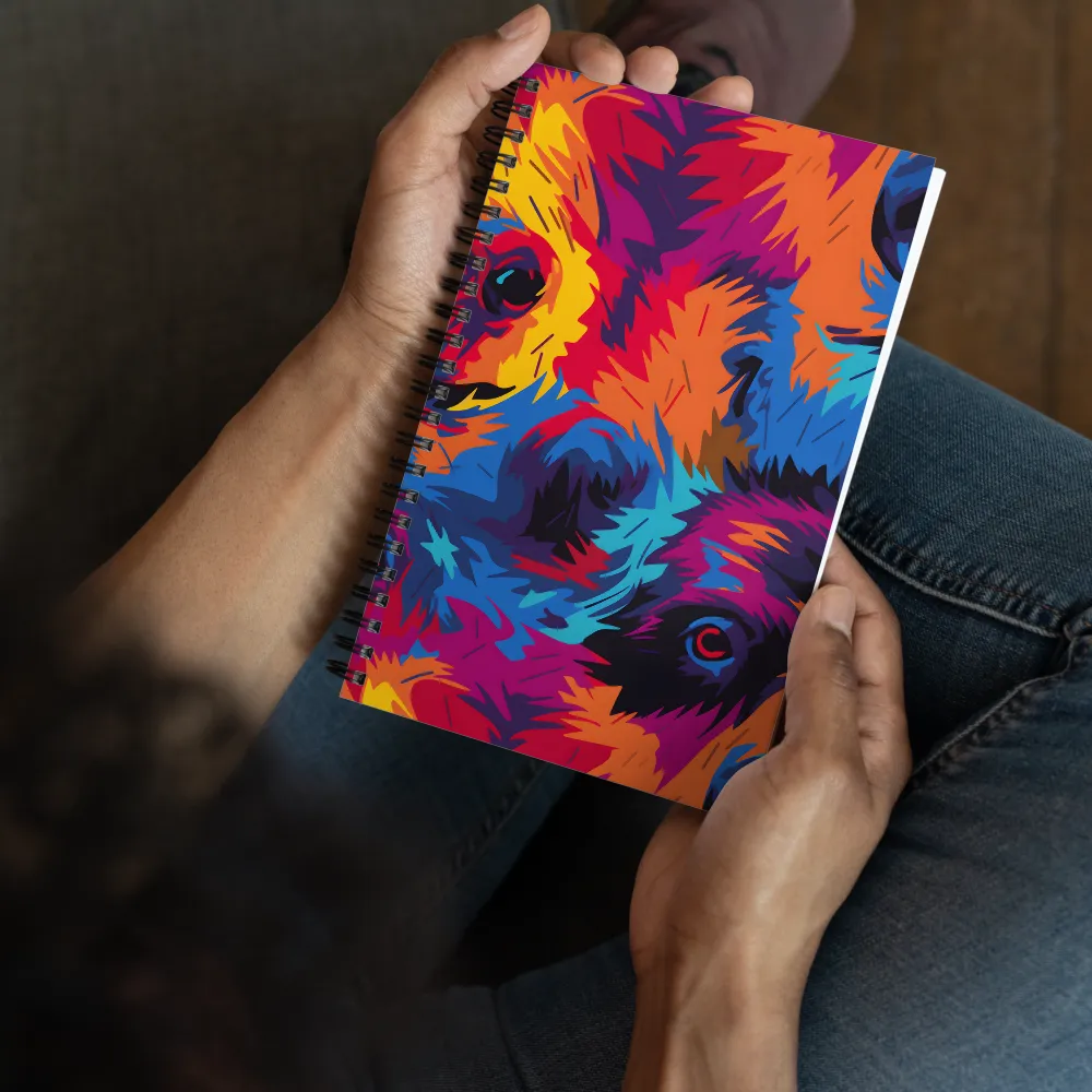 The Colorful Essence of Bears | Spiral Notebook