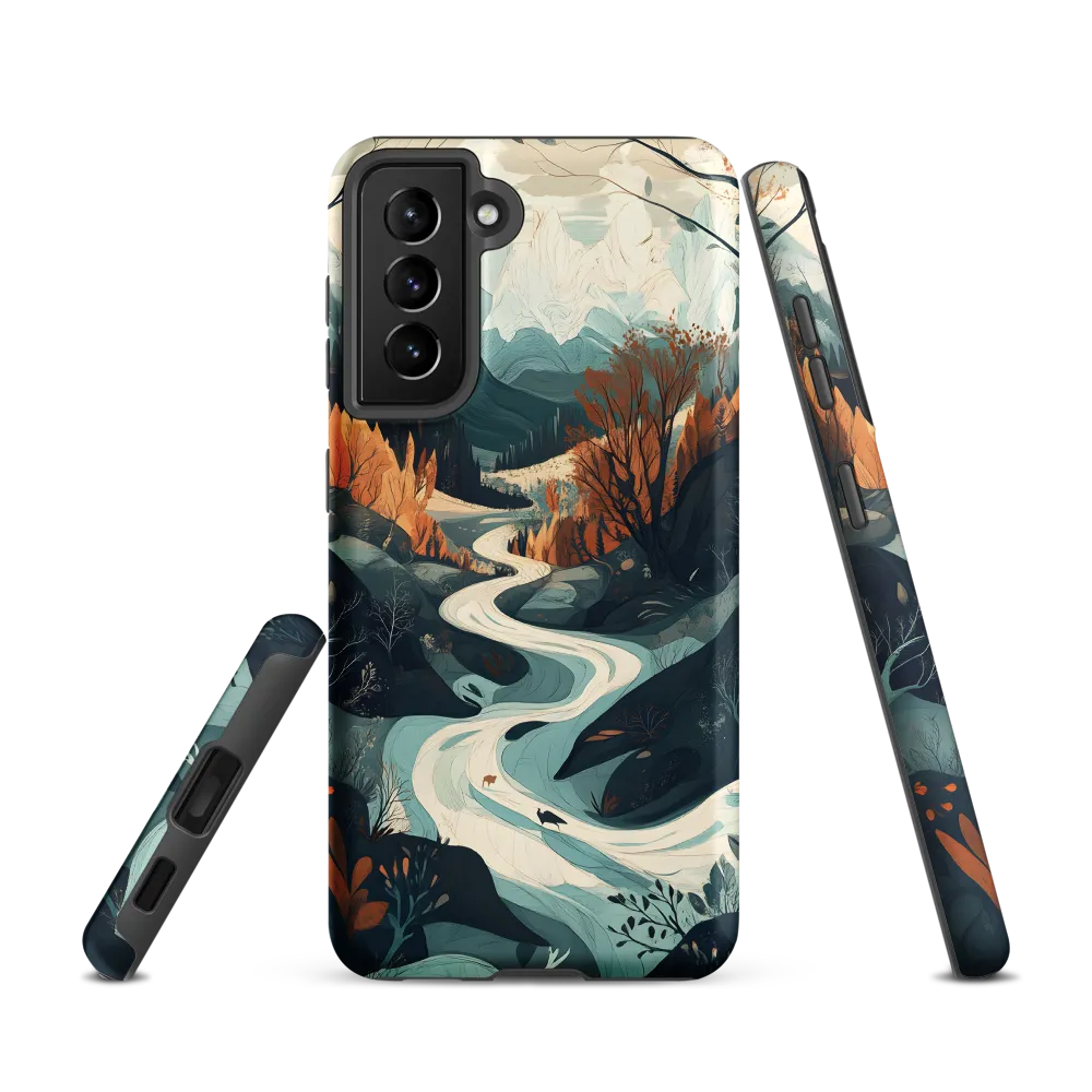 Winding Serenity: A Digital Landscape