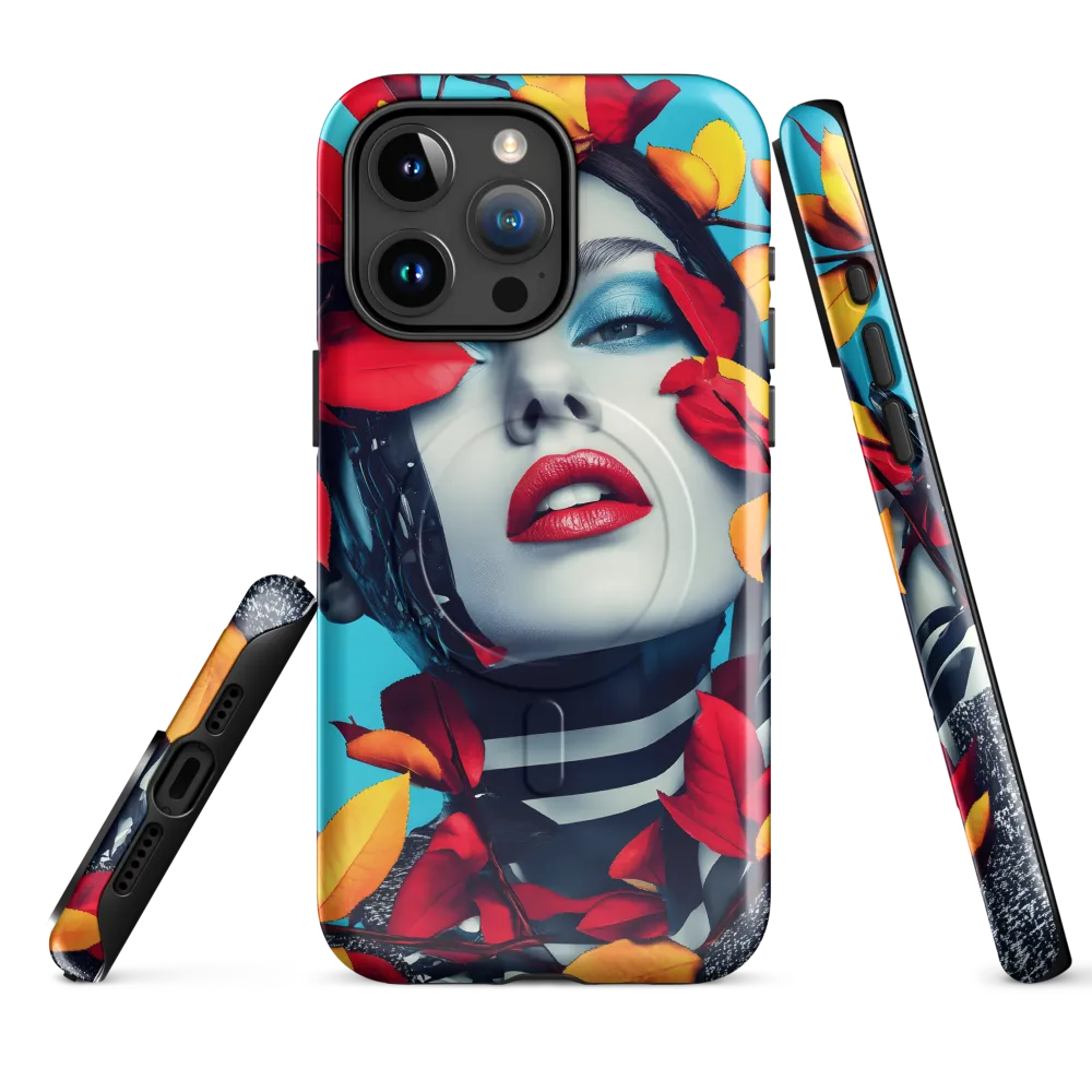 Futuristic Fusion: Nature Meets Technology | Phone Case |  15 Pro Max | MagSafe® Tough Case | Glossy