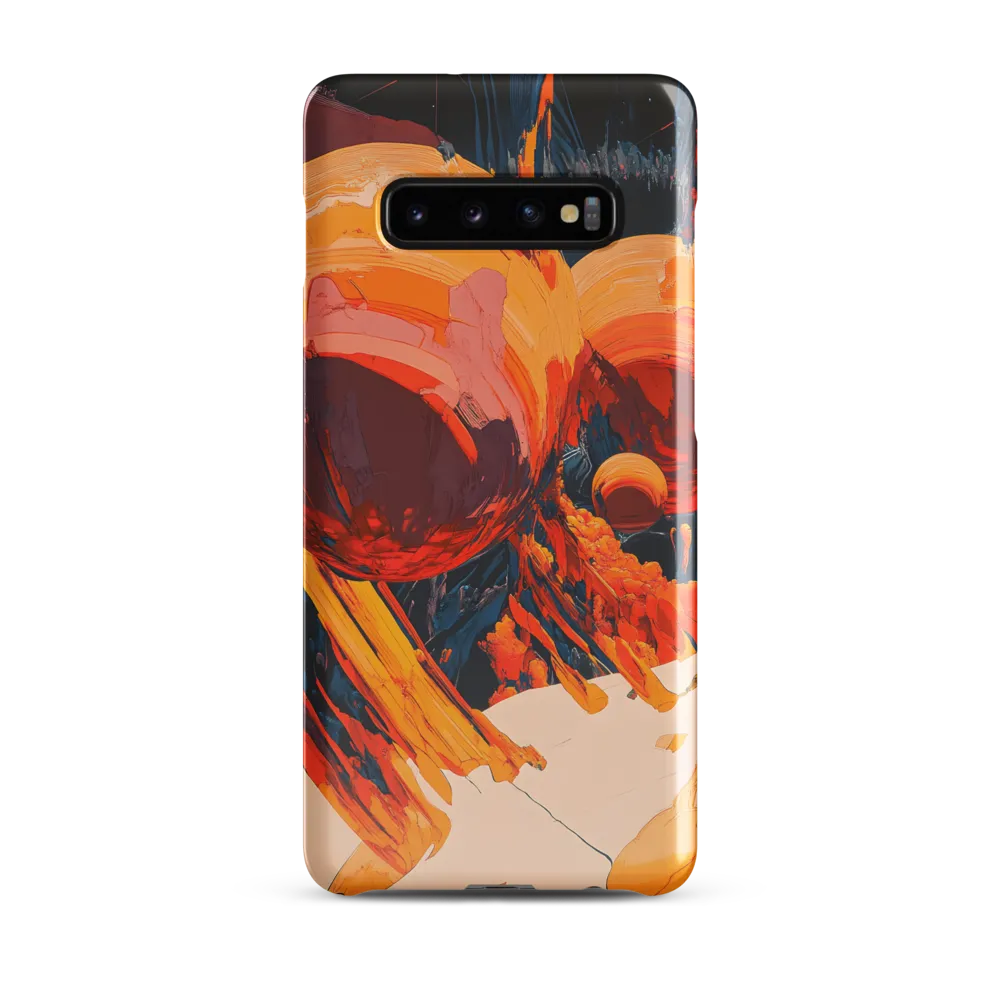 Celestial Fusion: A Cosmic Encounter | Phone Case |  S10 Plus | Snap Case | Glossy