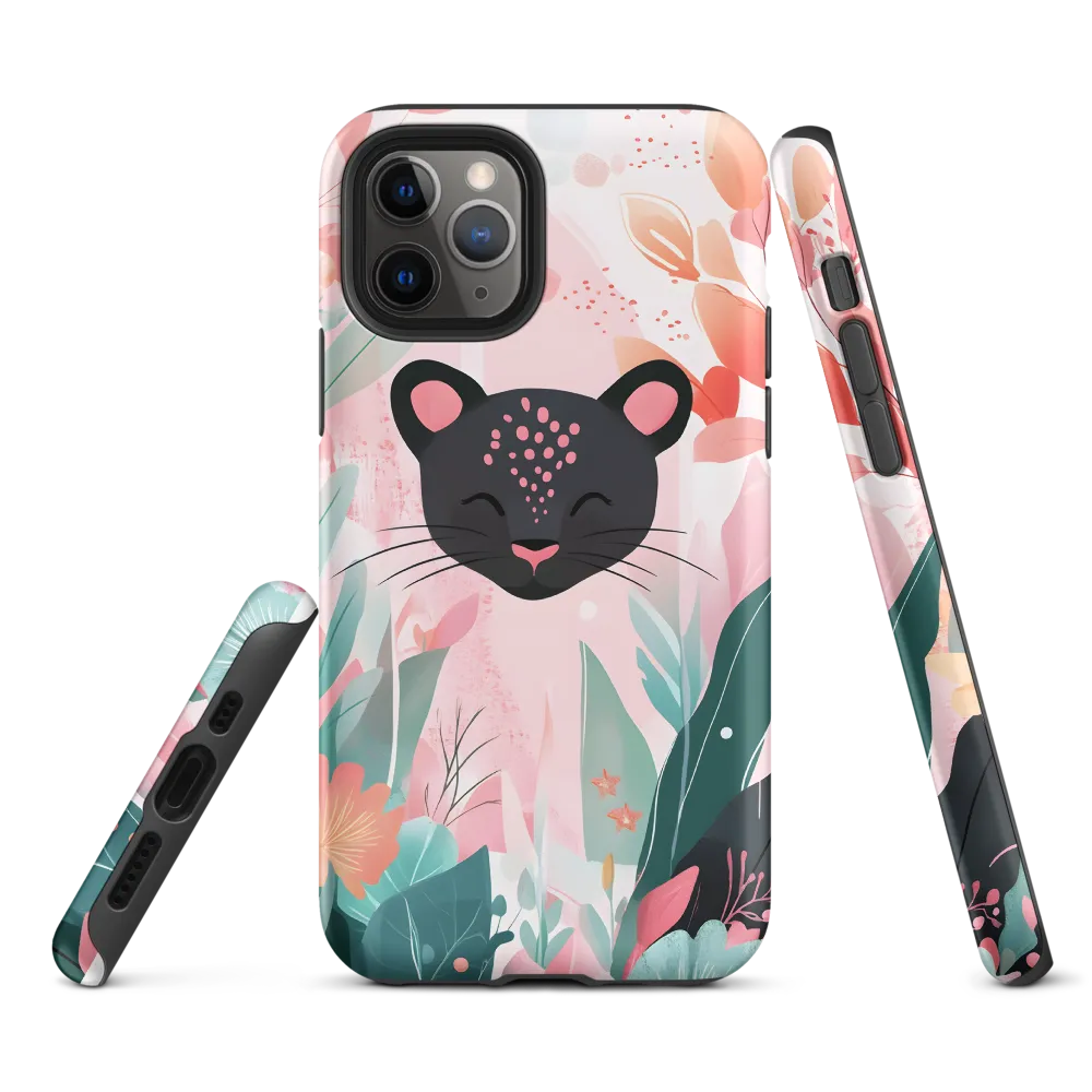 Whimsical Panther in Bloom