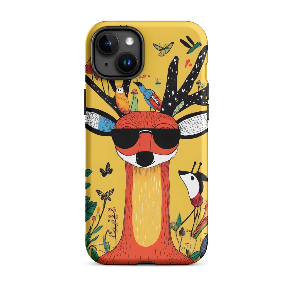 Playful Deer with Sunglasses