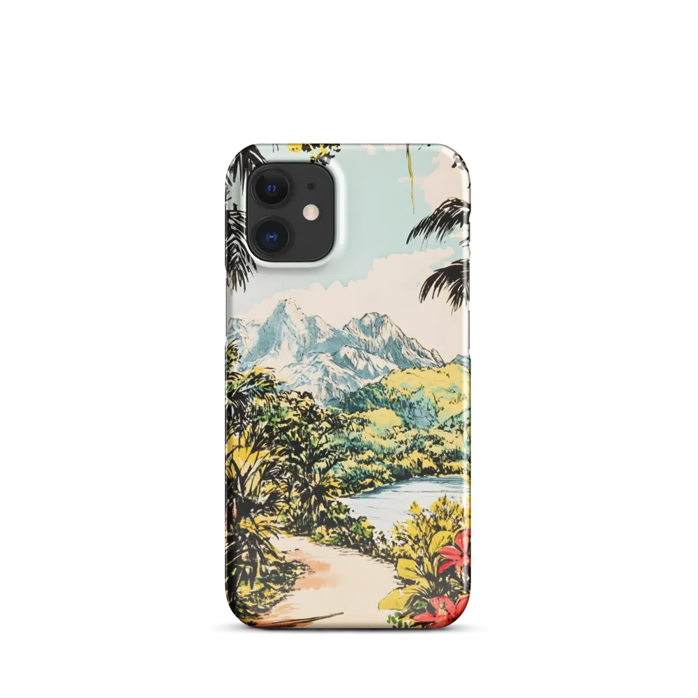 Tropical Serenity | Phone Case |  12 Mini | Snap Case | Glossy
