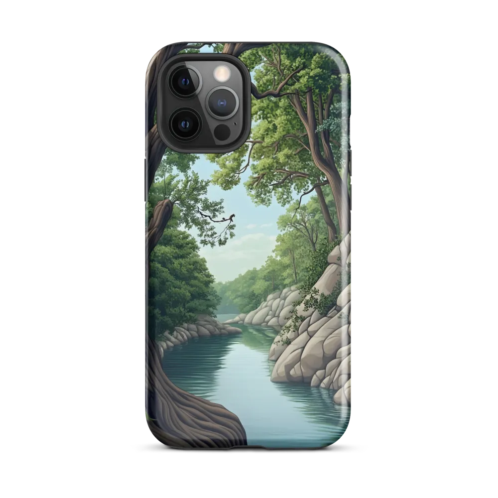 Tranquil Reflections: A Serene River Landscape