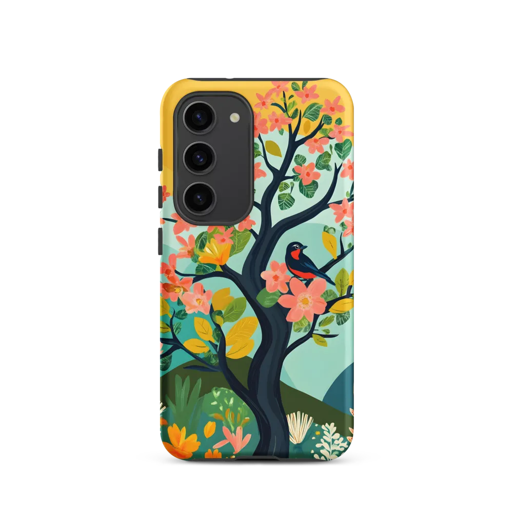 Spring Blossoms: A Serene Encounter | Phone Case |  S23 | Tough Case | Matte