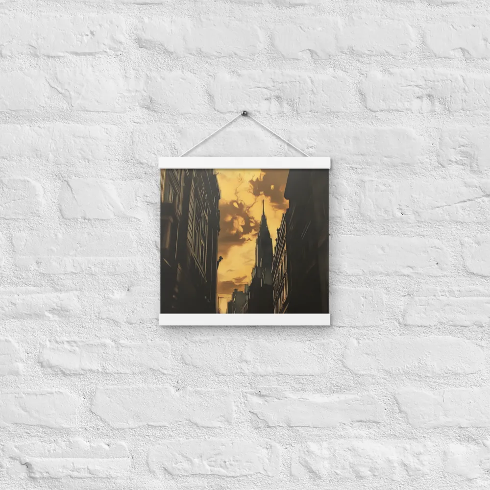 The Twilight Streets | Poster With White Wood Hanger | 12″×12″