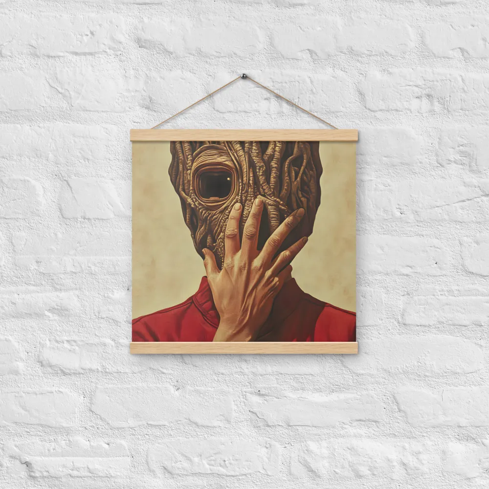 The Mask of Roots | Poster With Oak Wood Hanger | 16″×16″
