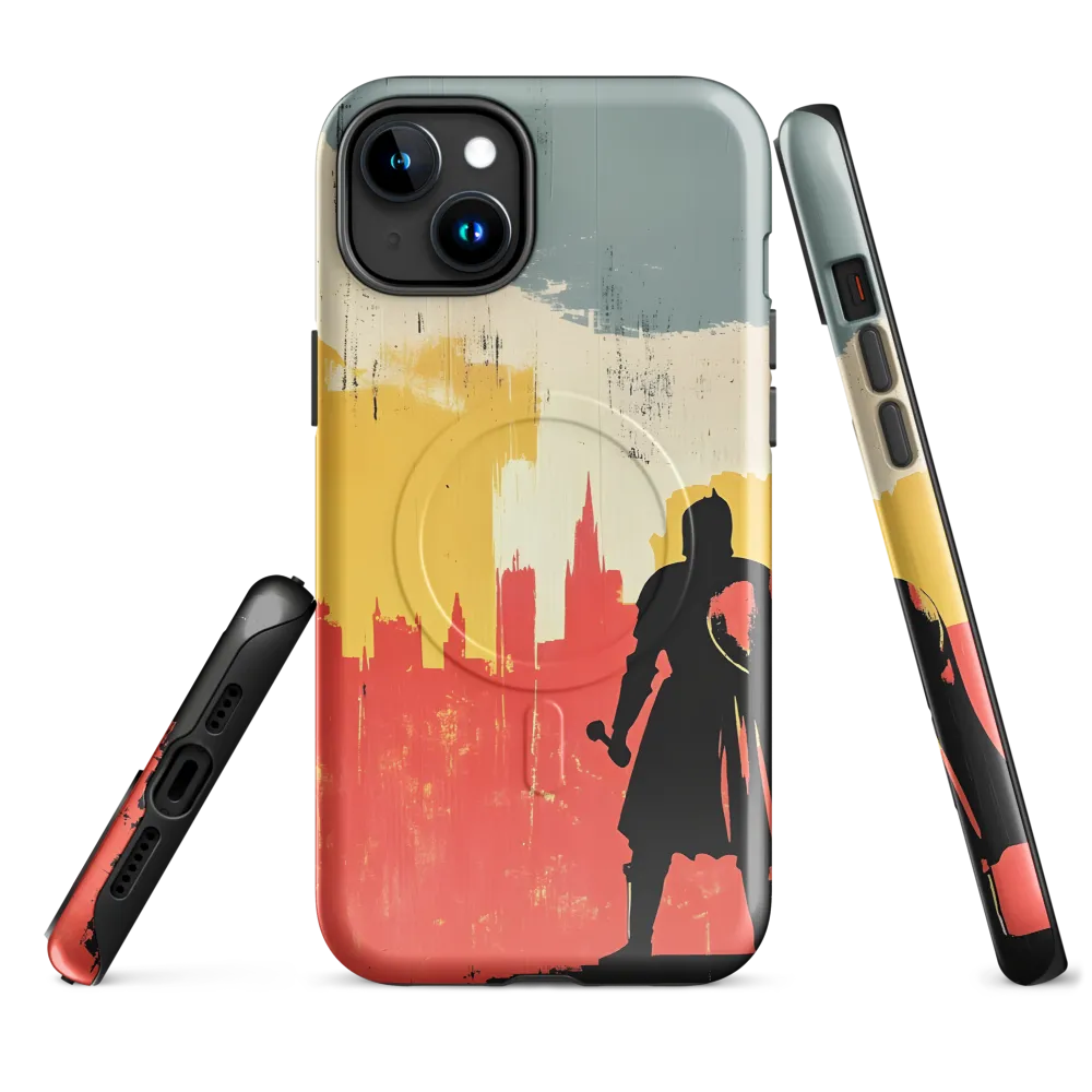 Hero in the Urban Dawn | Phone Case |  15 Plus | MagSafe® Tough Case | Glossy