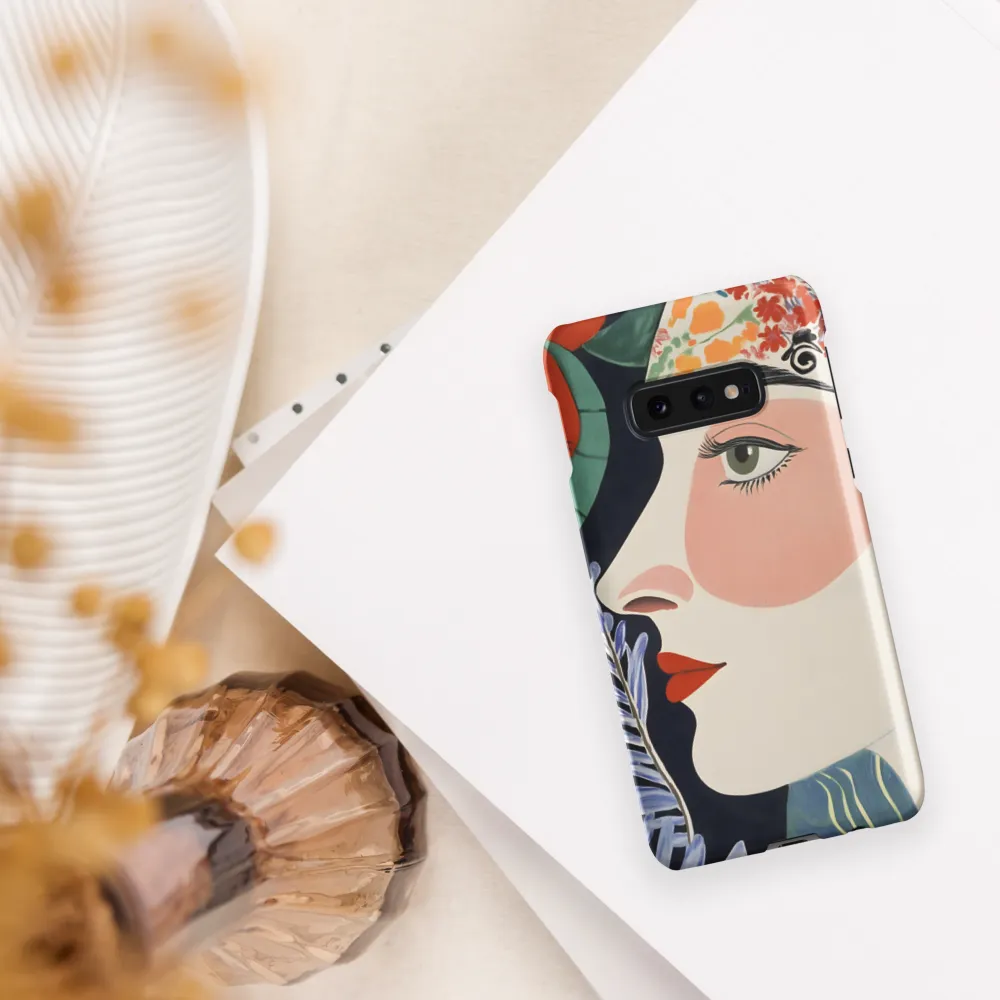 Floral Serenade: A Modern Portrait