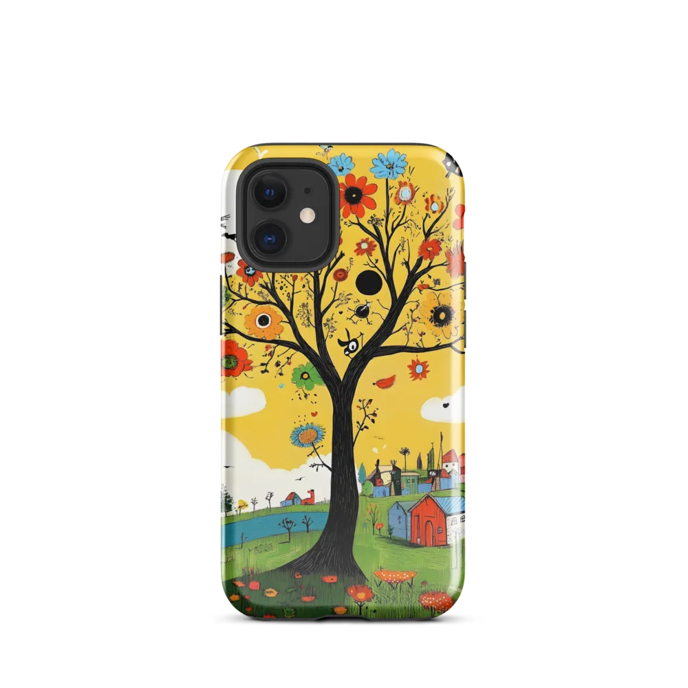 Whimsical Blooms of Life | Phone Case |  12 mini | Tough Case | Glossy