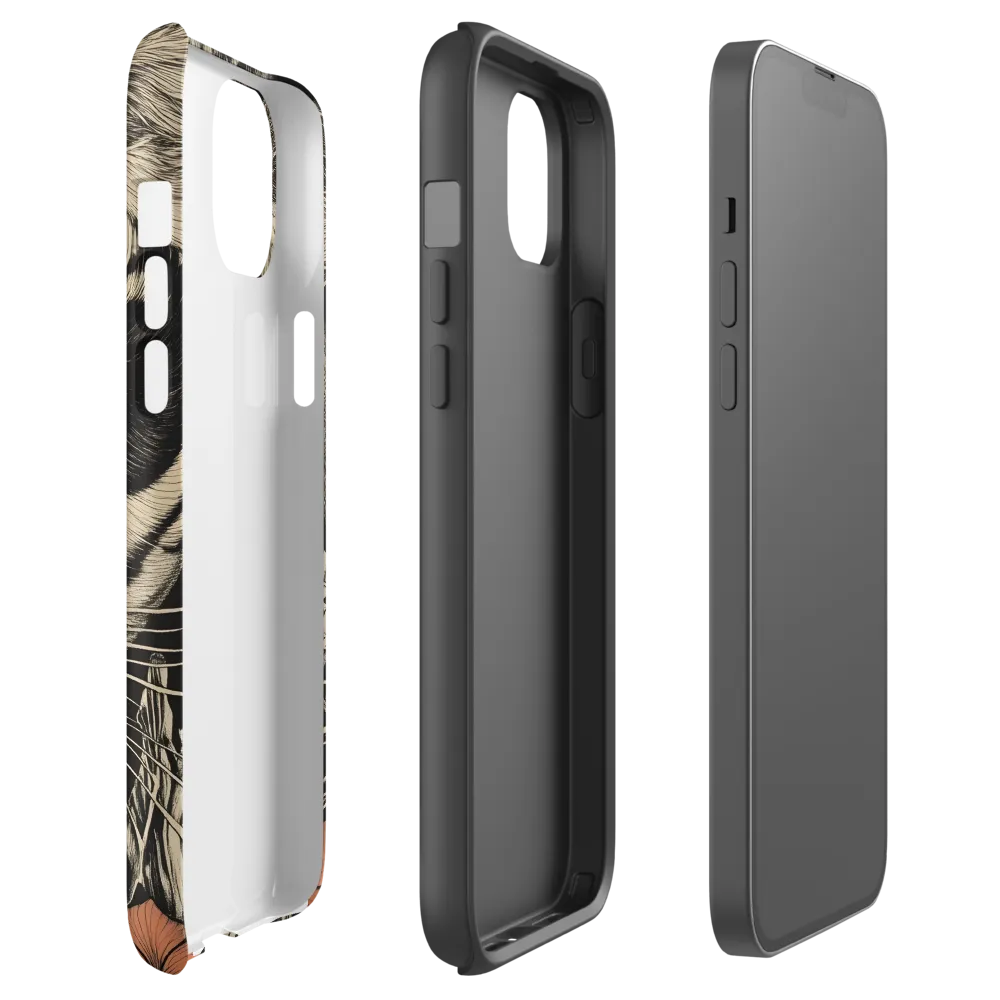 Feline Majesty: The Human-Leopard Connection | Phone Case |  14 Plus | Tough Case | Matte