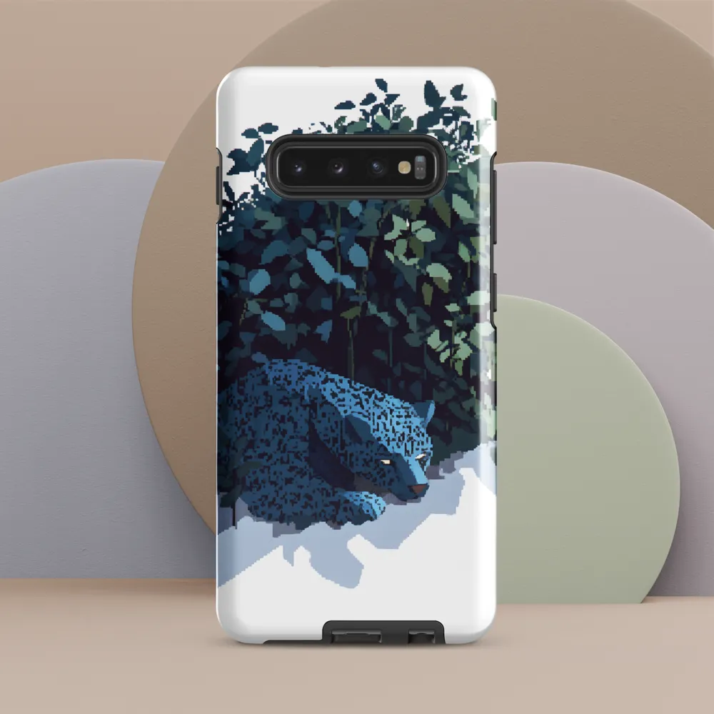 Veil of Shadows: The Lurking Jaguar | Phone Case |  S10 Plus | Tough Case | Glossy