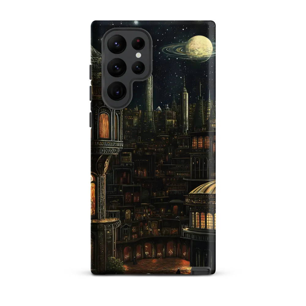 Celestial Enigma: A Surreal Cityscape