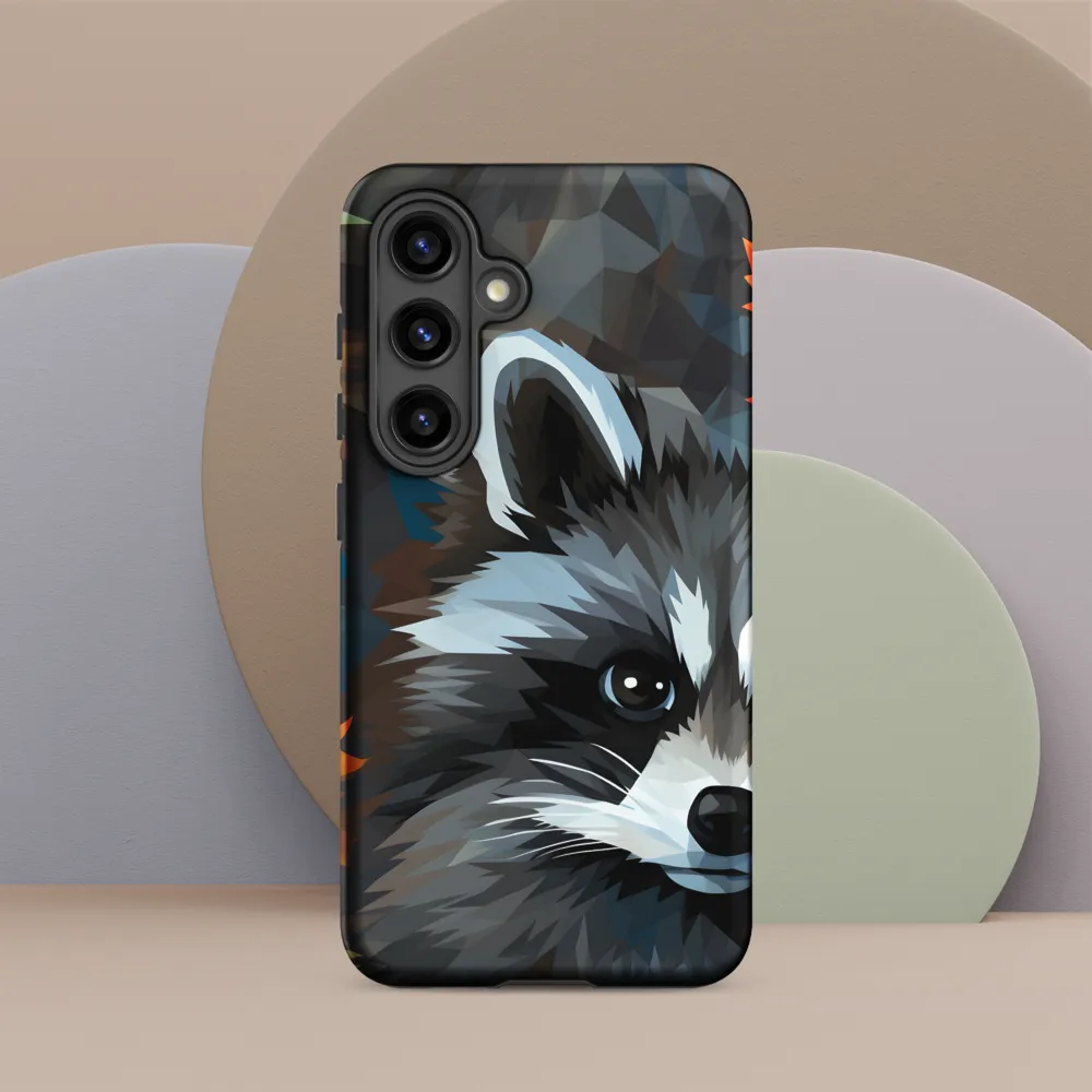 Whispers of Autumn: The Raccoon's Gaze