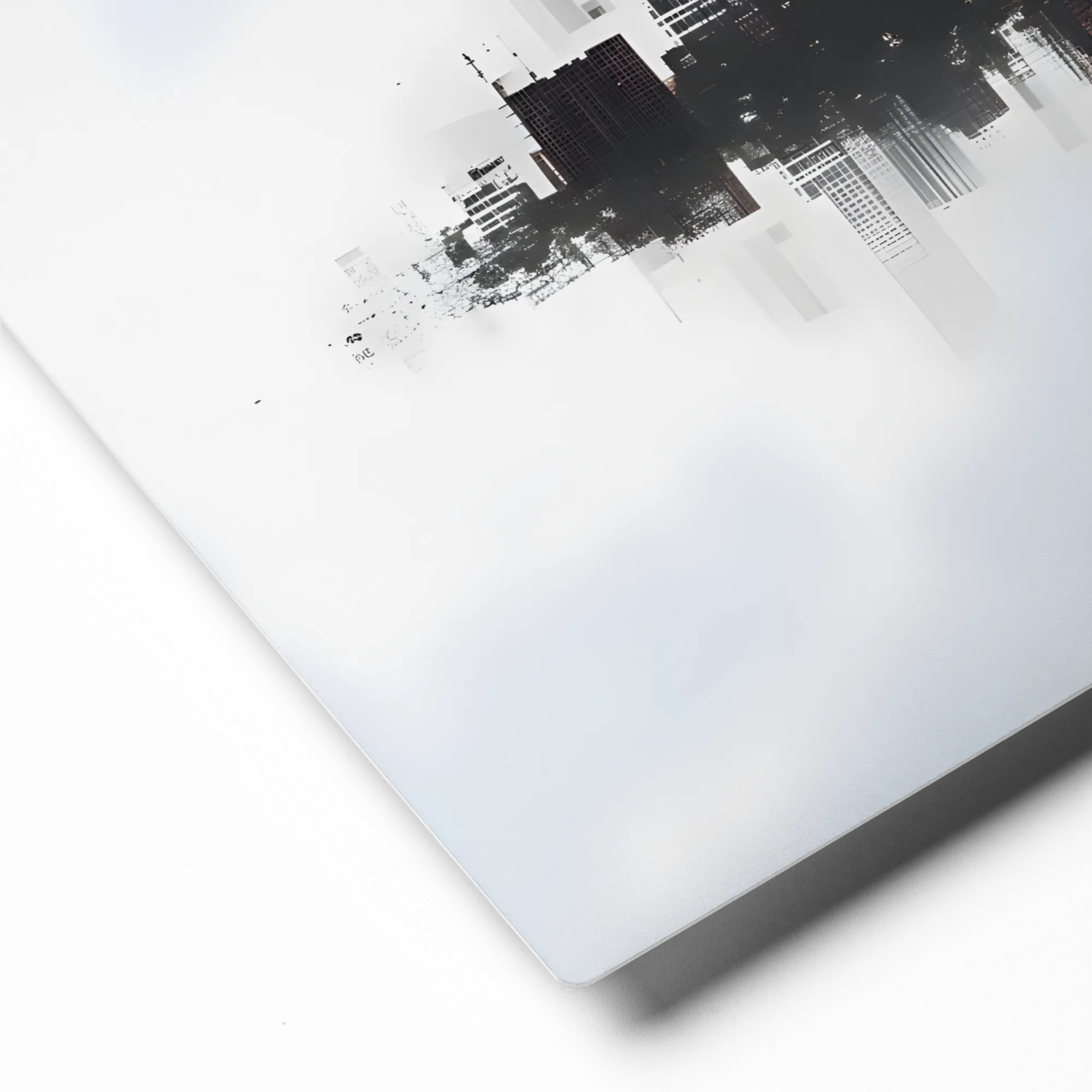 Urban Flight of the Woodpecker 
 Metal Print | 12″x 12″