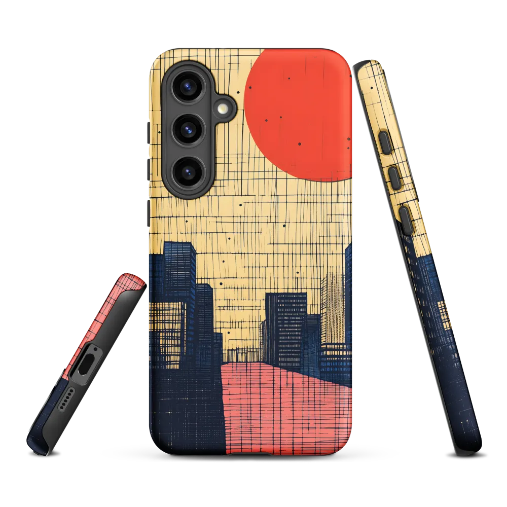 Urban Echoes: A Minimalist Cityscape