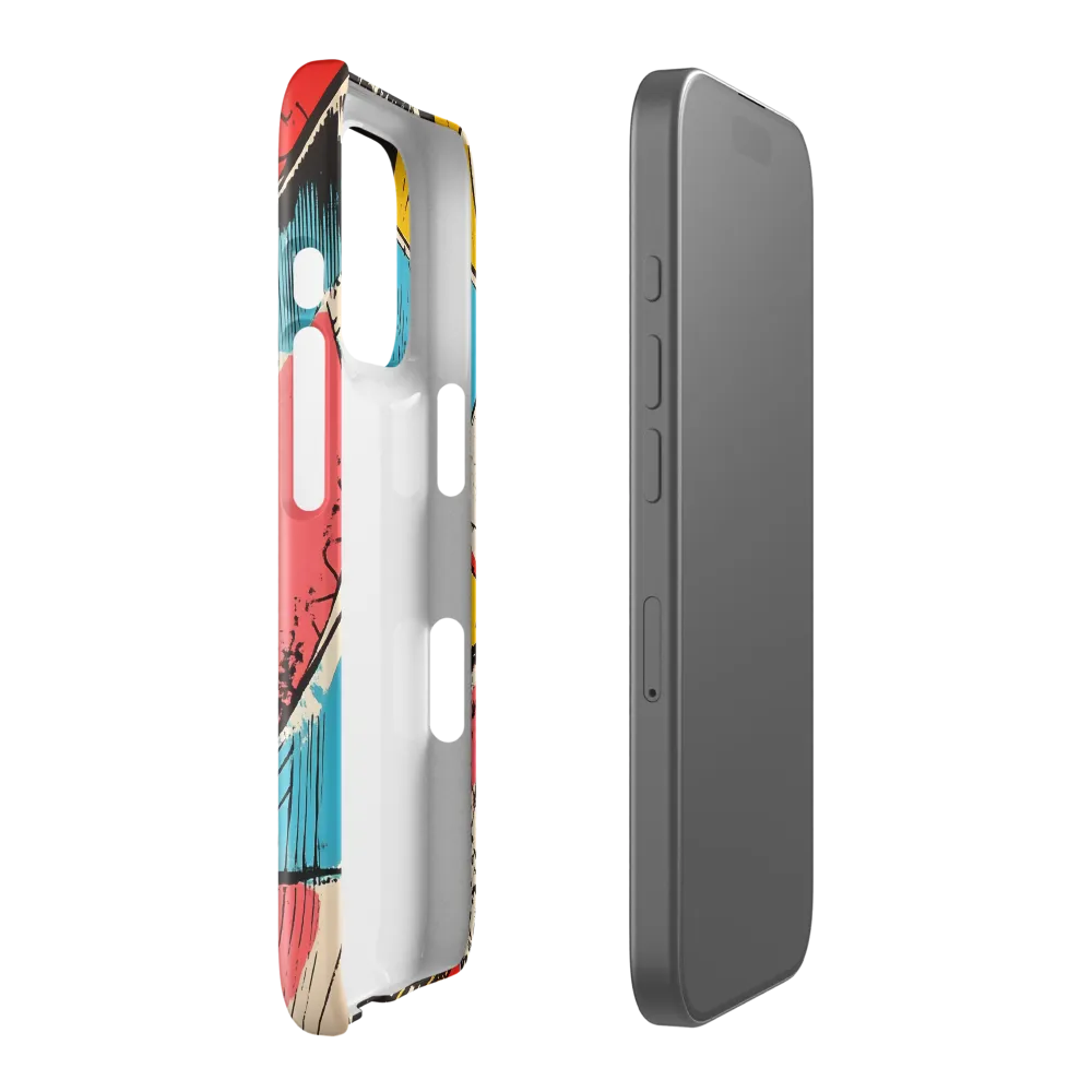 Dancing Triangles in Technicolor | Phone Case |  16 Pro | Snap Case | Glossy