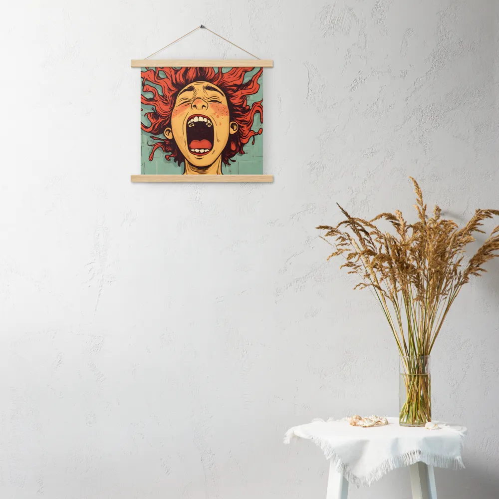 Fury Unleashed | Poster With Oak Wood Hanger | 14″×14″