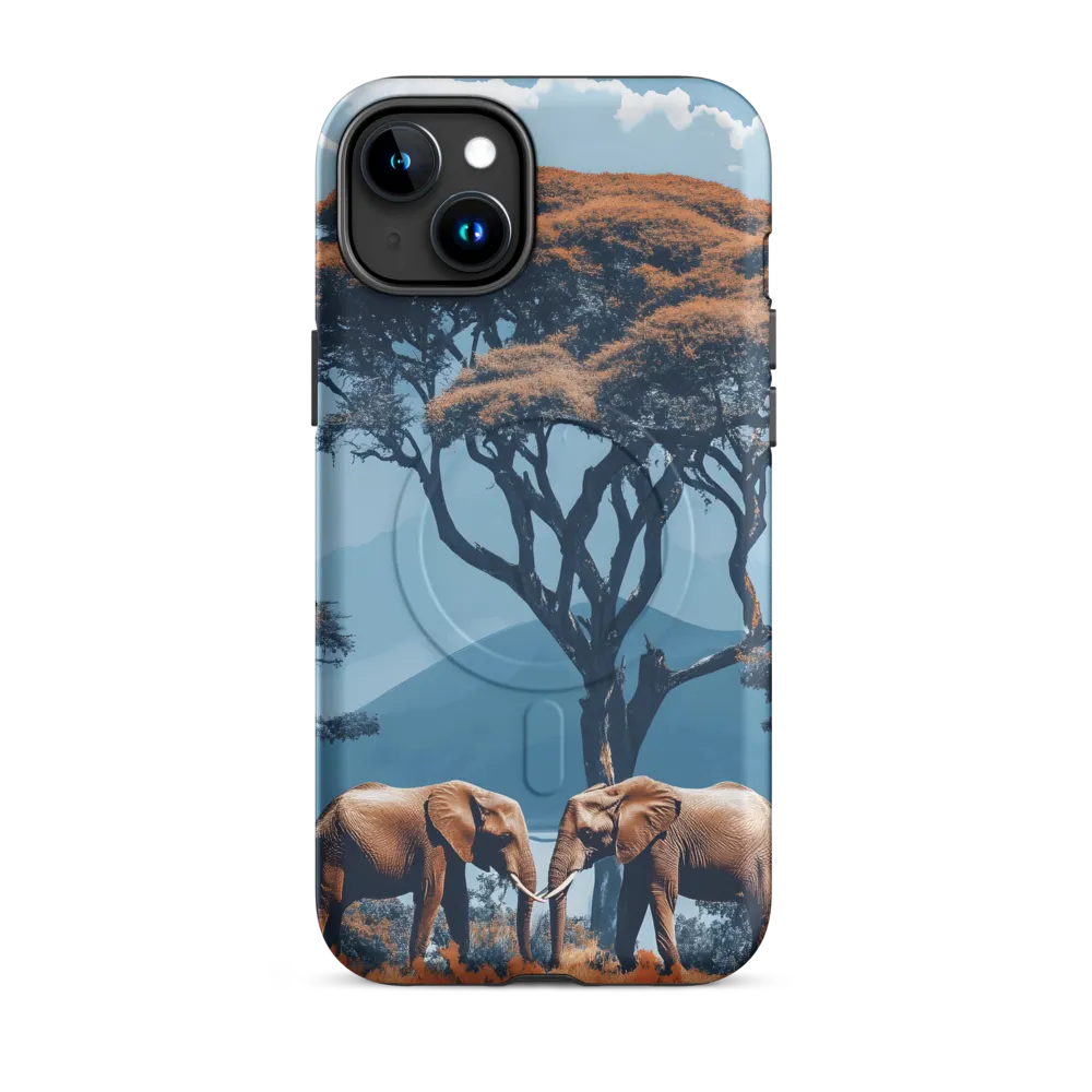 Elephants Amidst Serenity