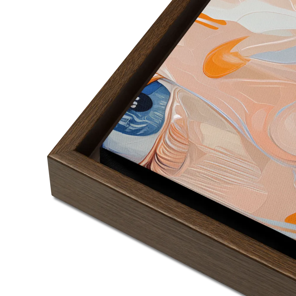 Ethereal Expressions | Canvas with Brown Frame | 16″×20″
