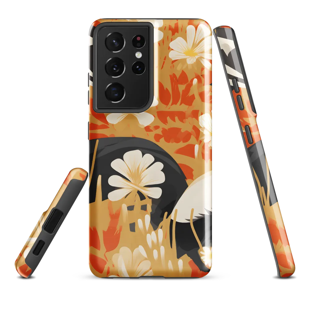 Whimsical Badgers in Bloom
