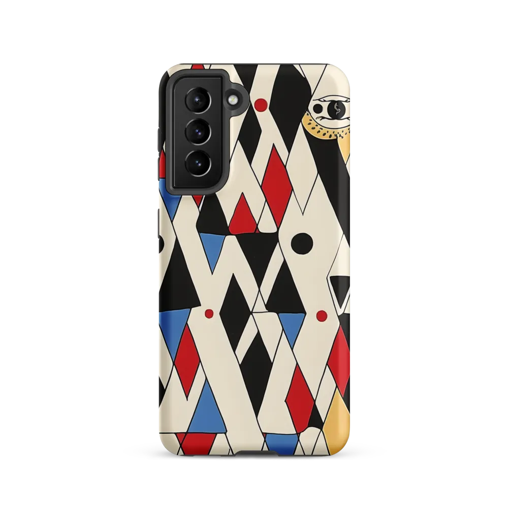 Dynamic Geometric Symphony | Phone Case |  S21 | Tough Case | Matte