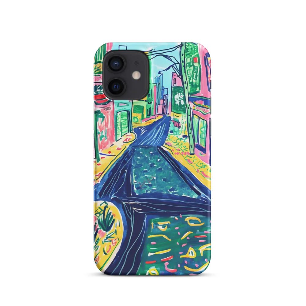 Dreamy Street in Vibrant Hues